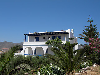 Image showing cyclades greek island architecture on paros island