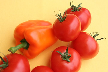 Image showing Paprika and tomatoes