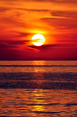 Image showing Sunset. Crete, Greece.