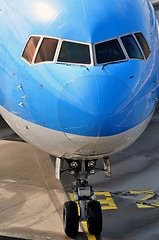 Image showing Passenger airplane nose