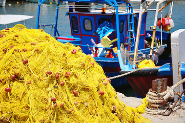 Image showing Fishing nets