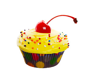 Image showing Fancy Yellow Cupcake