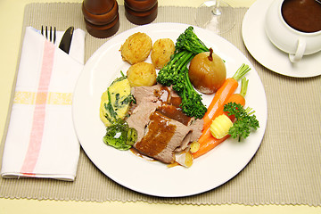 Image showing Roast Lamb Meal