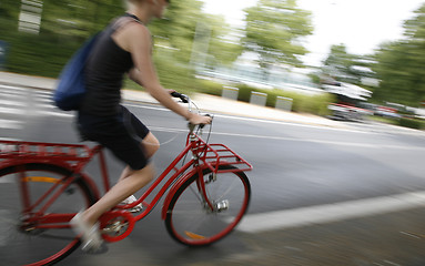Image showing Active cyclist