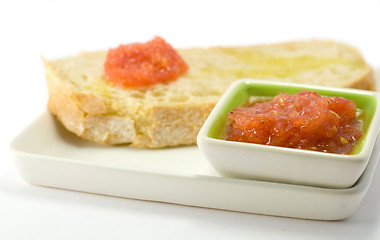 Image showing Bread with tomato