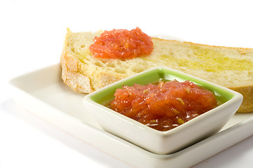 Image showing Bread with tomato