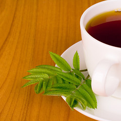 Image showing cup of black tea