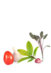 Image showing Tomato, Garlic and Herbs