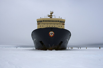 Image showing Icebreaker on Antarctica