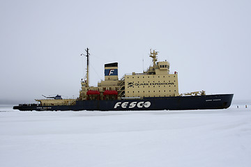 Image showing Icebreaker on Antarctica