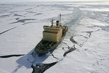 Image showing Icebreaker on Antarctica