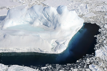 Image showing Icebergs on Antarctica