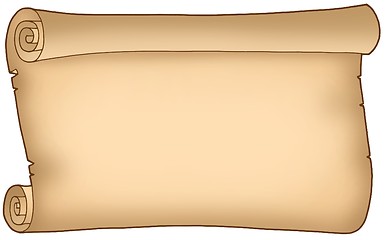 Image showing Old wide parchment