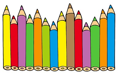 Image showing Various colors pencils