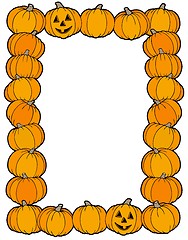 Image showing Frame from pumpkins