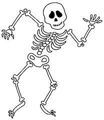 Image showing Dancing skeleton