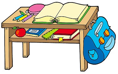 Image showing School table