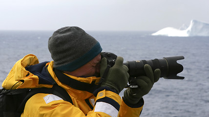 Image showing Photographer on Antarctica