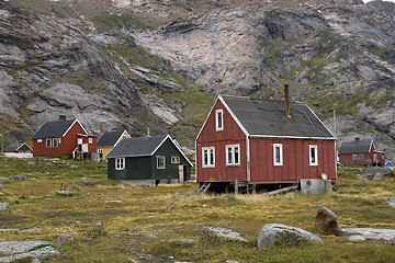 Image showing Houses in Appilatoq, Greenland