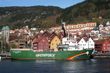 Image showing Greenpeace ship