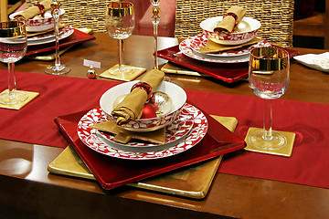 Image showing Christmas tabletop