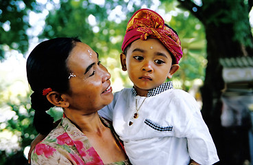 Image showing The boy with sad eyes