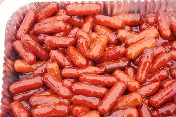 Image showing Hot beef links in sauce