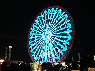 Image showing Ferris wheel in Tokyo