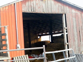 Image showing Old Red barn