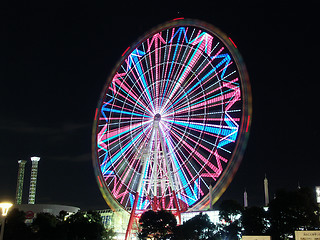 Image showing Ferris wheel in Tokyo