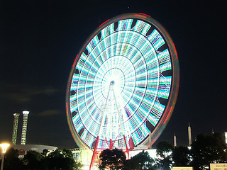 Image showing Ferris wheel in Tokyo