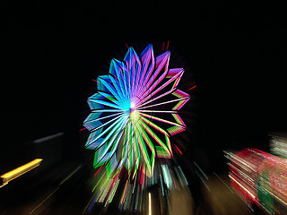 Image showing Ferris wheel in Tokyo