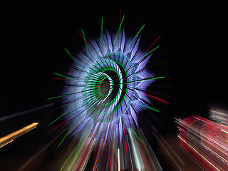 Image showing Ferris wheel in Tokyo