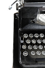 Image showing Antique typewriter on white.