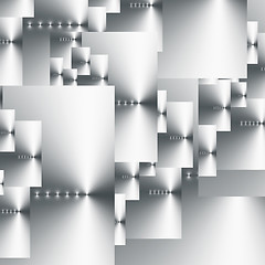 Image showing Shimmering Silver Rectangles