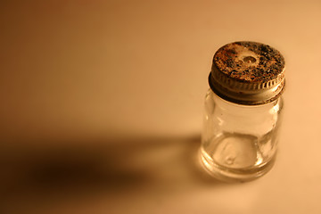 Image showing Miniature glass jar