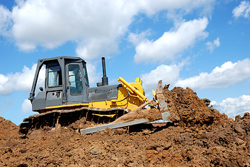 Image showing Bulldozer in action