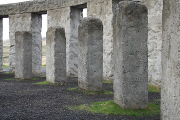 Image showing Stonehenge Memorial Closeup