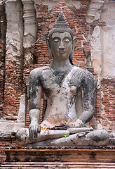 Image showing Ancient Buddha image in Thailand