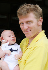 Image showing Father and son.