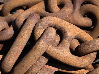 Image showing Rusty chain