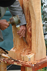 Image showing Wood Sculptor