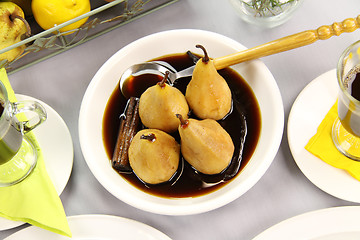 Image showing Poached Pears