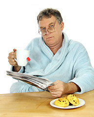 Image showing Grumpy Middle Aged Man