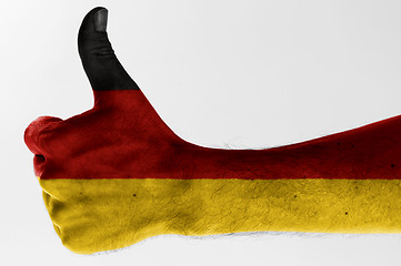 Image showing thumb up germany