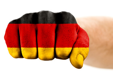 Image showing fist with german flag