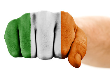 Image showing fist with irish flag