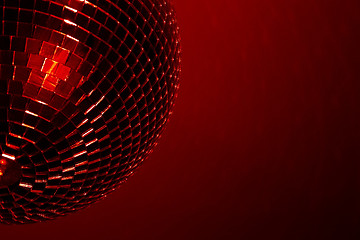 Image showing red disco ball