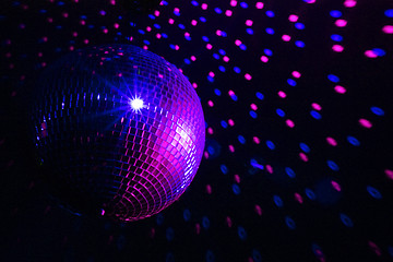 Image showing Disco ball blue - purple