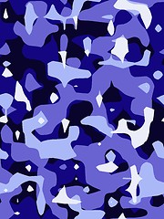 Image showing Blue Camouflage Texture